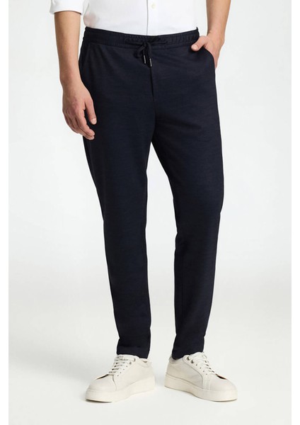 Lyocell Kumaş Lacivert Chino Pantolon