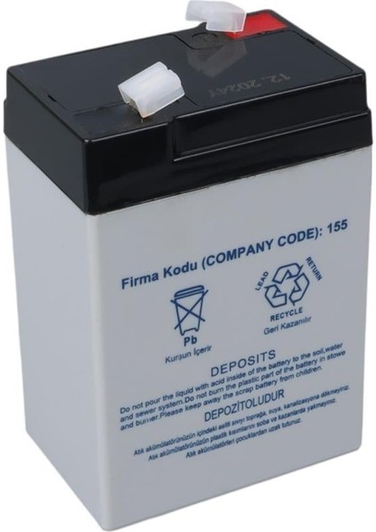 Yh-64.0 6 Volt - 4 Amper Işıldak Aküsü (70X48101 Mm)