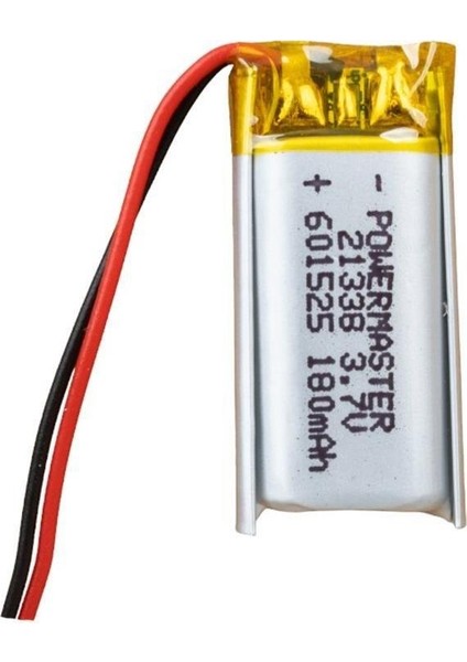 601525 3.7 Volt 180 Mah Lityum Polimer Pil
