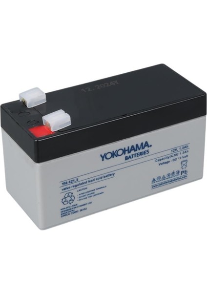 YH-121.3 12 Volt - 1.3 Amper Akü (97X43X52 mm )