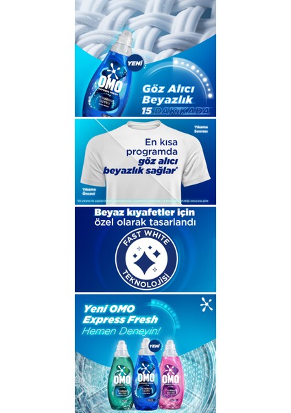 Express Fresh Ultra Beyaz Sıvı Çamaşır Deterjanı 1480 ml x1