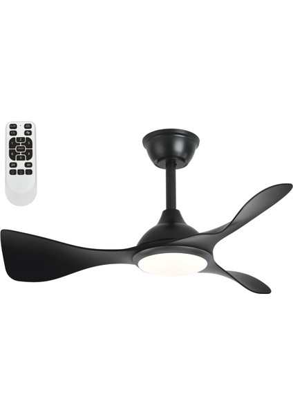 Ct 3001 Modern Tavan Vantilatörü LED Işıklı ve Uzaktan Kumandalı Led, Sessiz Motor, Şık Tasarım