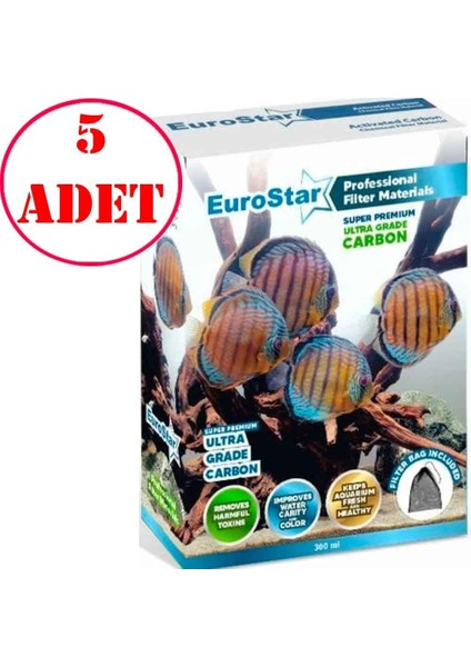 Super Premium Carbon Filtre Malzemesi 300 ml 5 Ad