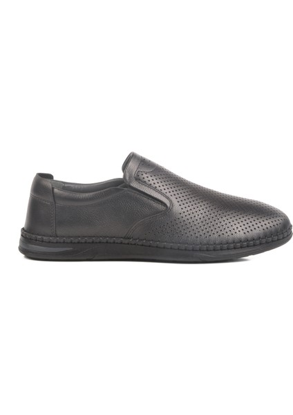 Siyah Deri Erkek Casual Ayakkabı LO0419-106 M