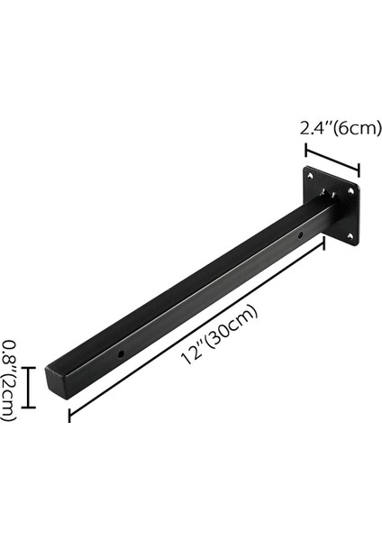 Duvar Raf Aparatı Mutfak Rafı Tutucu Metal Raflık 20 cm