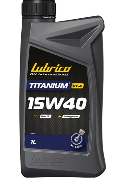 Titanium Gt-4 15W-40 Performanslı Motor Yağı 1 Lt. (5 Ad)