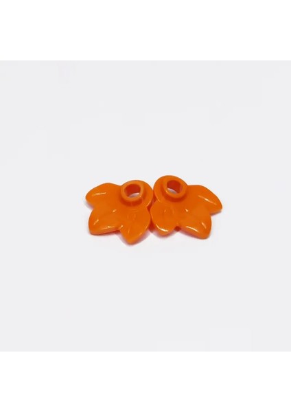 Moc Tuğlalar 32607 Bitki Plakası Tur 1x1 3 Yapraklı Kabak Ağacı Dıy Aydınlatma Blok Tuğlalar Uyumlu Tüm Marka Blokları Parçacıklar Renk: Turuncu 100 Pcs (Yurt Dışından)