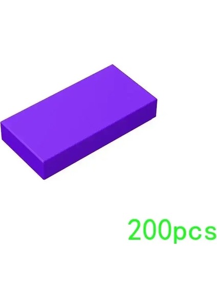 200PCS Moc 3069 Lastik 1x2 Yapı Taşları Kit Yüksek Teknoloji Tahtası Işık Tahtası Tuğlaları Parçacık Diy Fikir Oyuncak Çocuk Doğum Günü Çocuk Hediye Renk: M0659-45 (Yurt Dışından)
