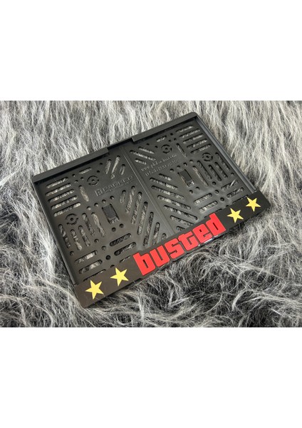 3D Kabartmalı Pleksi Motor Plakalığı Busted