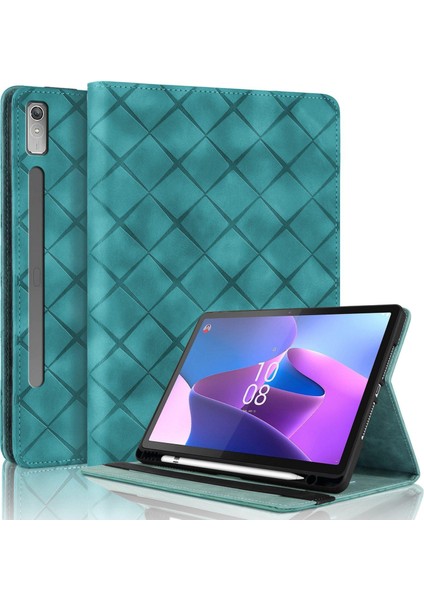 Lenovo Xiaoxin Pad Pro 12.7 2023 / P12 Için Kabartmalı Pu Kılıf (Yurt Dışından)
