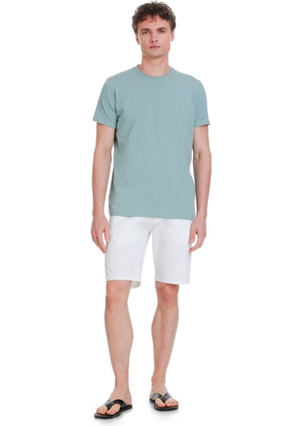 Mavi Regular Fit Bisiklet Yaka Pamuklu Tişört fiyatları