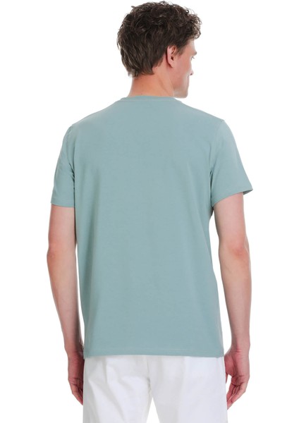 Mavi Regular Fit Bisiklet Yaka Pamuklu Tişört indirimleri