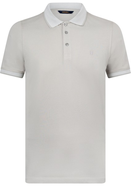Haki Regular Fit 100% Pamuklu Polo Yaka Tişört