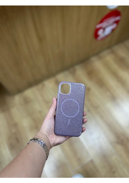 Apple Iphone 11 Uyumlu Magsafe Destekli Simli Şık Telefon Kılıfı