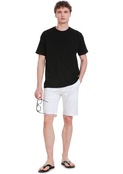 Siyah Regular Fit 100% Pamuk Bisiklet Yaka Oversize Tişört fiyatları