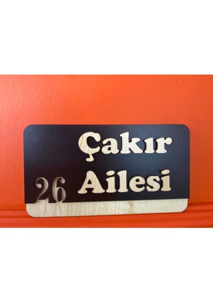 Dekoratif Ahşap Kapı Numaralığı, Kapı Isimliği, Isimli Daire Numarası, Otel Numarası ,oda Numarası modelleri