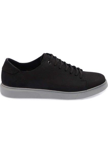 Siyah Hakiki Nubuk Deri Erkek Sneaker - E24I1AY56820-A64