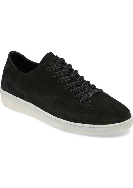 Siyah Hakiki Nubuk Deri Erkek Sneaker - E24I1AY56831-A64