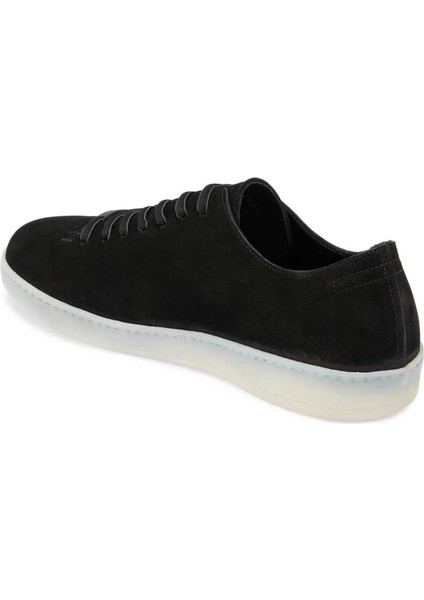 Siyah Hakiki Nubuk Deri Erkek Sneaker - E24I1AY56831-A64
