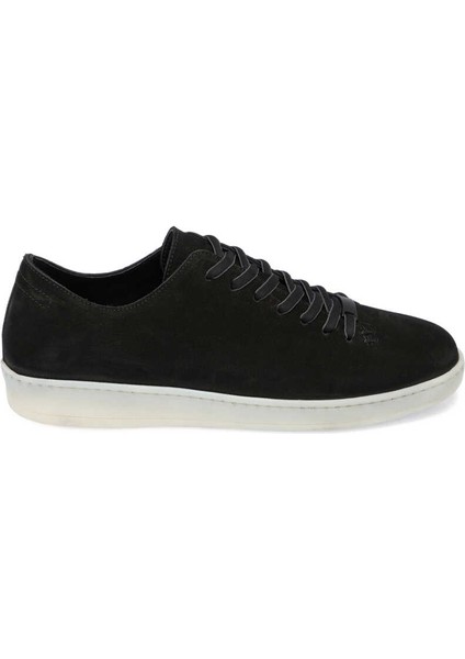 Siyah Hakiki Nubuk Deri Erkek Sneaker - E24I1AY56831-A64