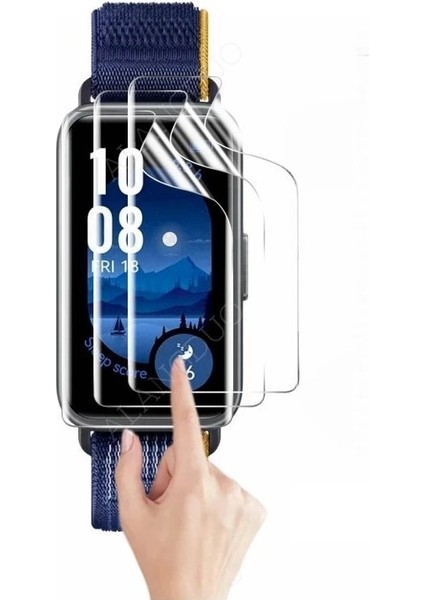 Realme Techlife Watch S100 Uyumlu 3 Adet Şeffaf Ultra Koruyucu Nano Jelatin