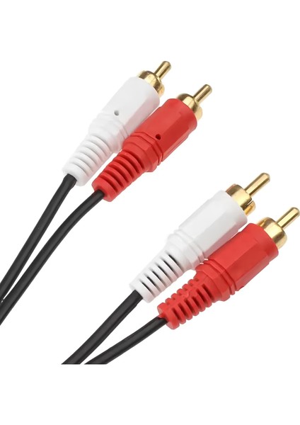 2 Rca - 2 Rca Ses Kablosu | 10 Metre | Uzun Mesafe, Yüksek Kaliteli Ses Aktarımı!