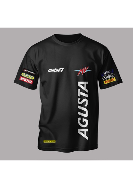 Mv Aguasta Moto2 Racing Premium Yarış Tişörtü