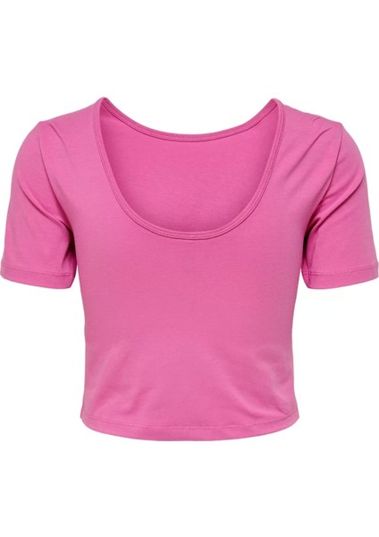 15234992 Genis Yaka Bayan Body - Pembe