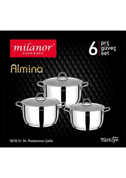 Almına 6 Parça Güveç Seti