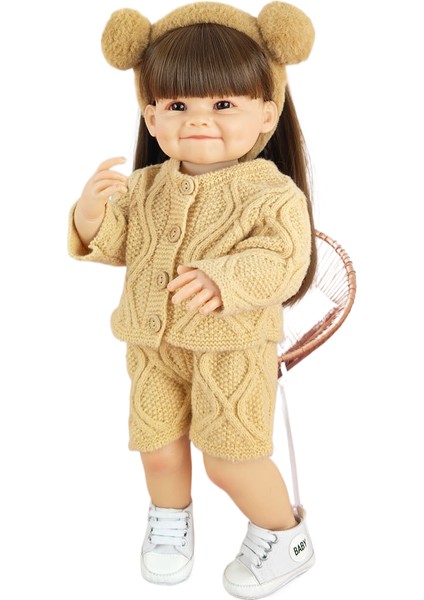 Emzikli ve Biberonlu 55 cm Bebek, 3 Yaş ve Üzeri Için Uygundur (Yurt Dışından)