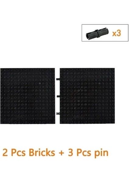 Yapı Taşları Teknik Parçalar Delik Kol Pimi Konnektörü Liftarm Tuğlalar Uyumlu Temel Çerçeve 64179 39794 67491 65803 Tuğla Renk: 65803-BLACK 2pcs (Yurt Dışından)