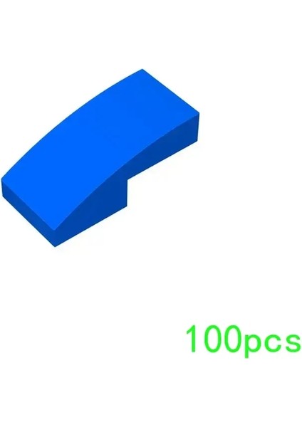 100P Parçacıkları Montajlar 11477 2x1 Kavisli Yüzey Yapı Taşları Tuğlalar Kiti Parçası Çocuklar Için Yüksek Tecrübe Eğitim Oyuncak Çocuk Hediyeleri Renk: M0207-15 (Yurt Dışından)