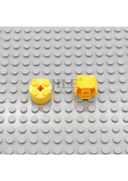 50PCS Moc Tuğla Parçaları 2x2 Yuvarlak Aks Deliği ile 3941 Eğitim Yapı Taşları Uyumlu Inşaat Montajları Diy Oyuncaklar Renk: Sarı 50PCS (Yurt Dışından)