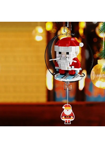 Noel Hediyesi Fener Yapı Taş Meclis Oyuncak Kardan Adam Snowman Ball Fener Kolye Chime Çocuk Tatil Hediyesi Renk: 295PCS (Yurt Dışından)