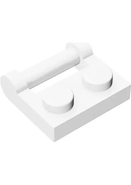 20PCS Moc Parçaları 48336 Plaka Özel 1 x 2 Yan Uyumlu Tuğlalarda Çubuk Saplı Dıy Yapı Taşları Parçacık Çocuk Oyuncak Hediye Rengi: BEYAZ-20PCS (Yurt Dışından)