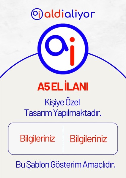 Eko ‐tek Yön El Ilanı A5 13,8X20 cm Tek Yön Baskı 105 Gr. Kuşe Kağıt