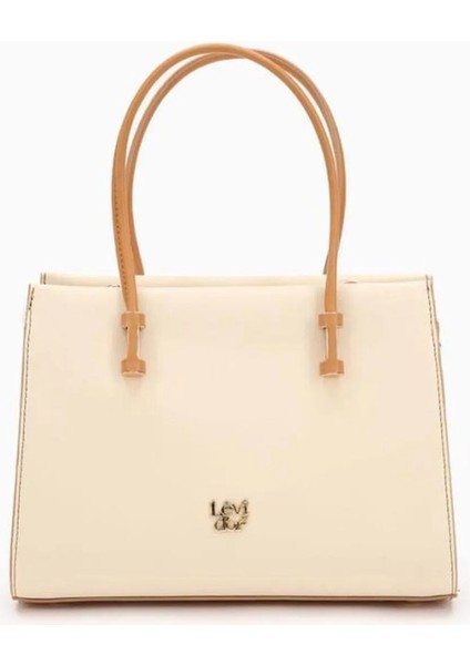 Levidor Krem-Camel Kadın Omuz Çantası 930156 Çanta