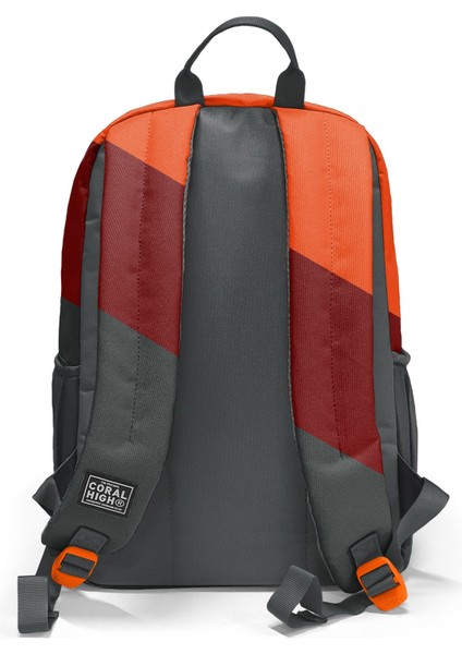 Koyu Gri Turuncu Bordo Renkli 3’lü Okul Çanta Seti SET0123692 fırsatları