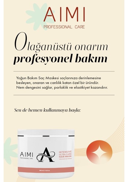 Intensive Repair Yıpranmış Saçlar İçin Yoğun Bakım Saç Maskesi 500 ml