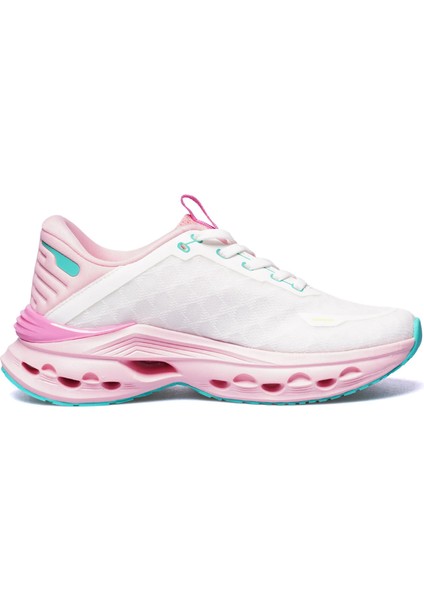 Beyaz-Pembe Fileli Esnek Kadın Spor Ayakkabı 900682 Hml Horizon