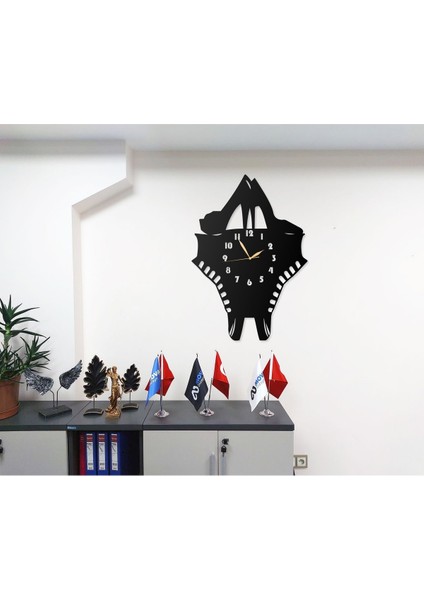 Kuaförler Berberler Saç Stilistlerine Özel Tasarımlı Modern Dekoratif Metal Duvar Saati