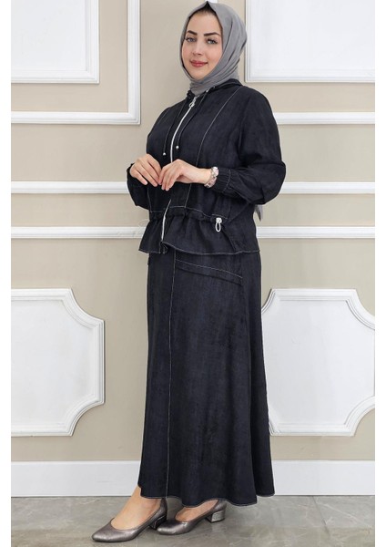 Kadın Kapüşonlu Etekli Tesettür Takım fiyatları