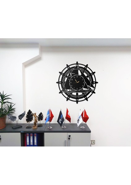 Gemi Tasarımlı Deniz Ürünleri Kaptan Gemicilik ve Deniz Severler Için Dekoratif Metal Duvar Saati fiyatları