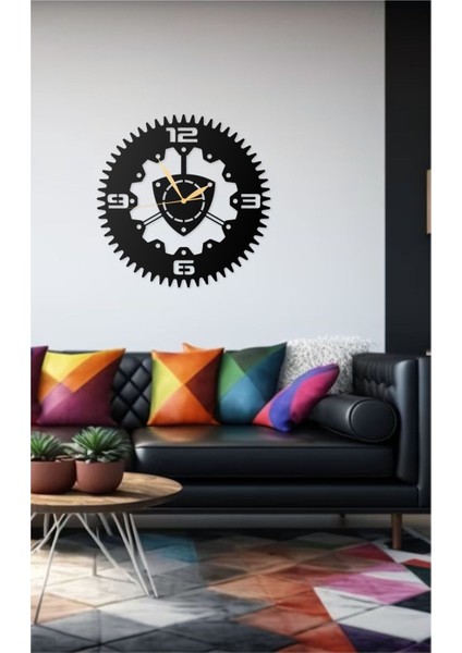 Anahtar Dişli Tamirci Tasarımlı Dekoratif Metal Duvar Saati