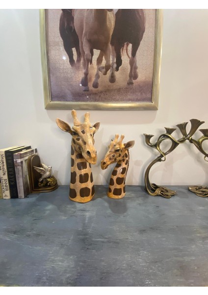 Zürafa Takım Polyester Dekoratif Obje & Biblo