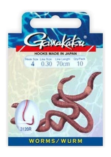 BKS-3120R Iğne No:4 70 cm Worm Iğne Takımı 10 Adet