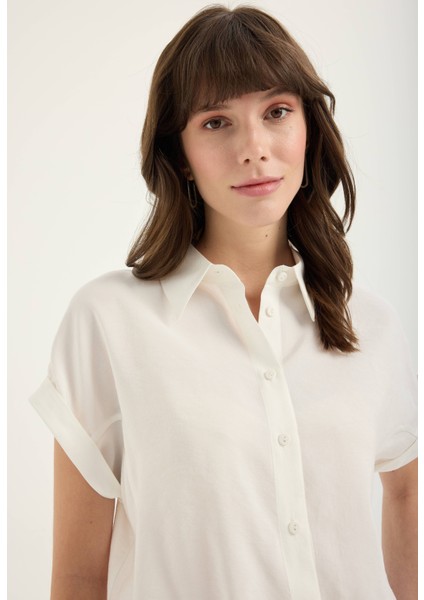 Kısa Kollu Modal Gömlek modelleri