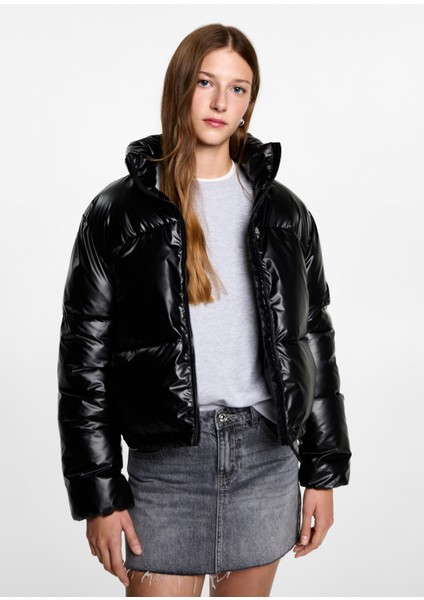 Metalik Puffer Anorak