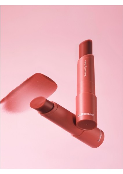 Dr.different Retinal Lip Balm Tinted - Çatlak Karşıtı %0.01 Retinal Içeren Renkli Dudak Balmı (SPF11 Güneş Koruması)