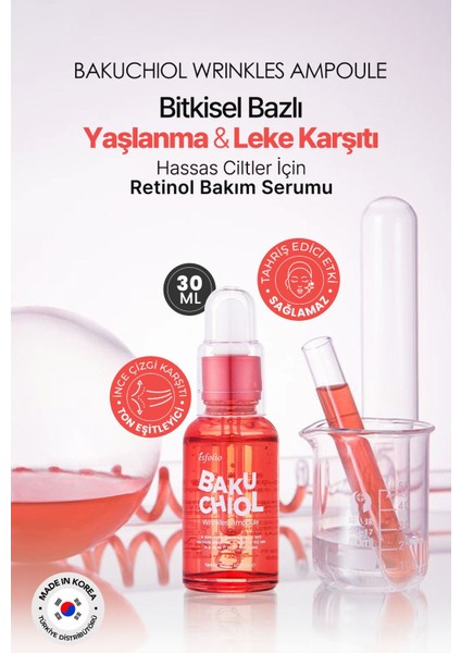 Yaşlanma ve Leke Karşıtı Bitkisel Retinol Bakuchiol Serum Bakuchiol Ampoule
